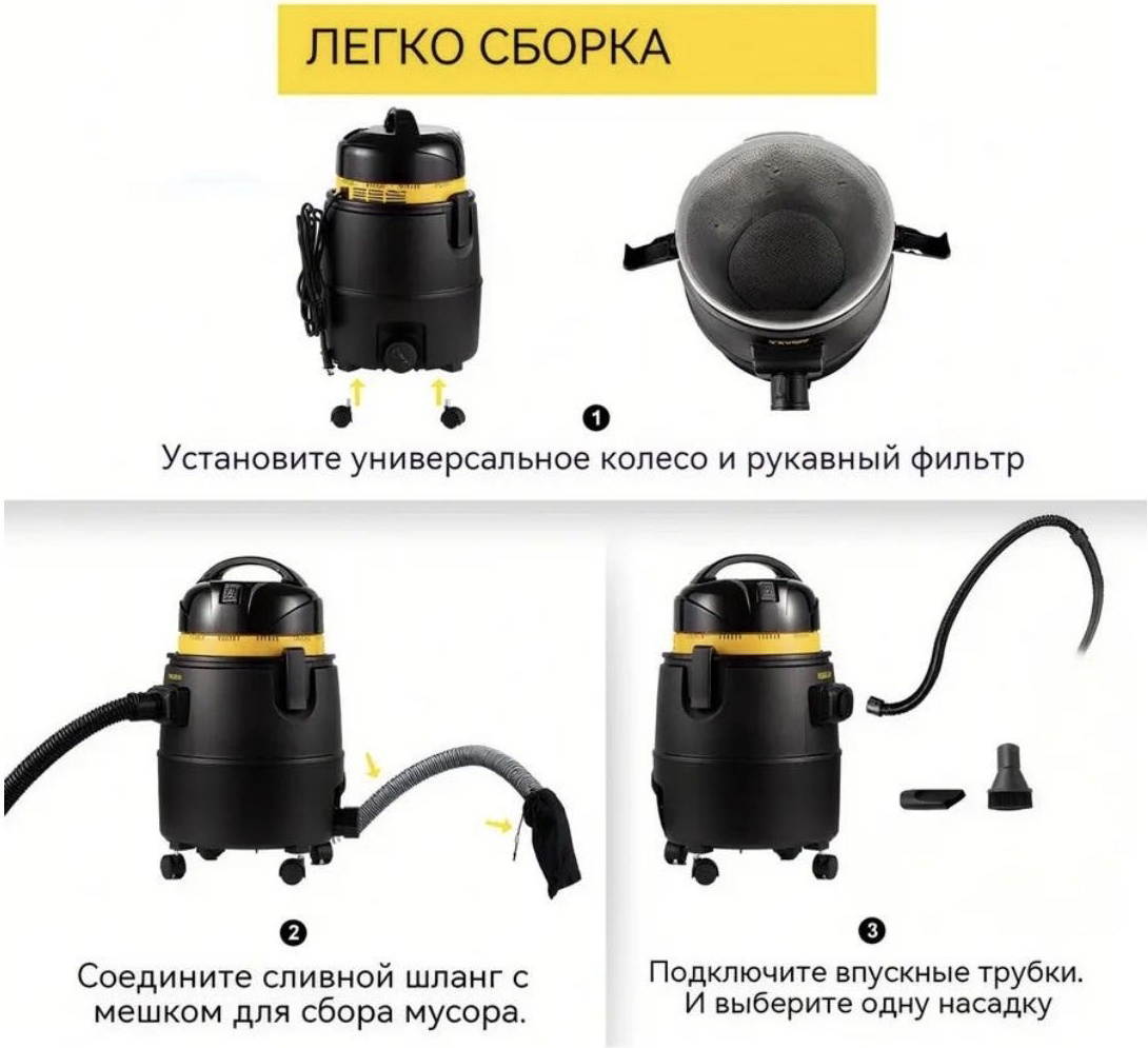 Пылесос Yili VCC-022 черный