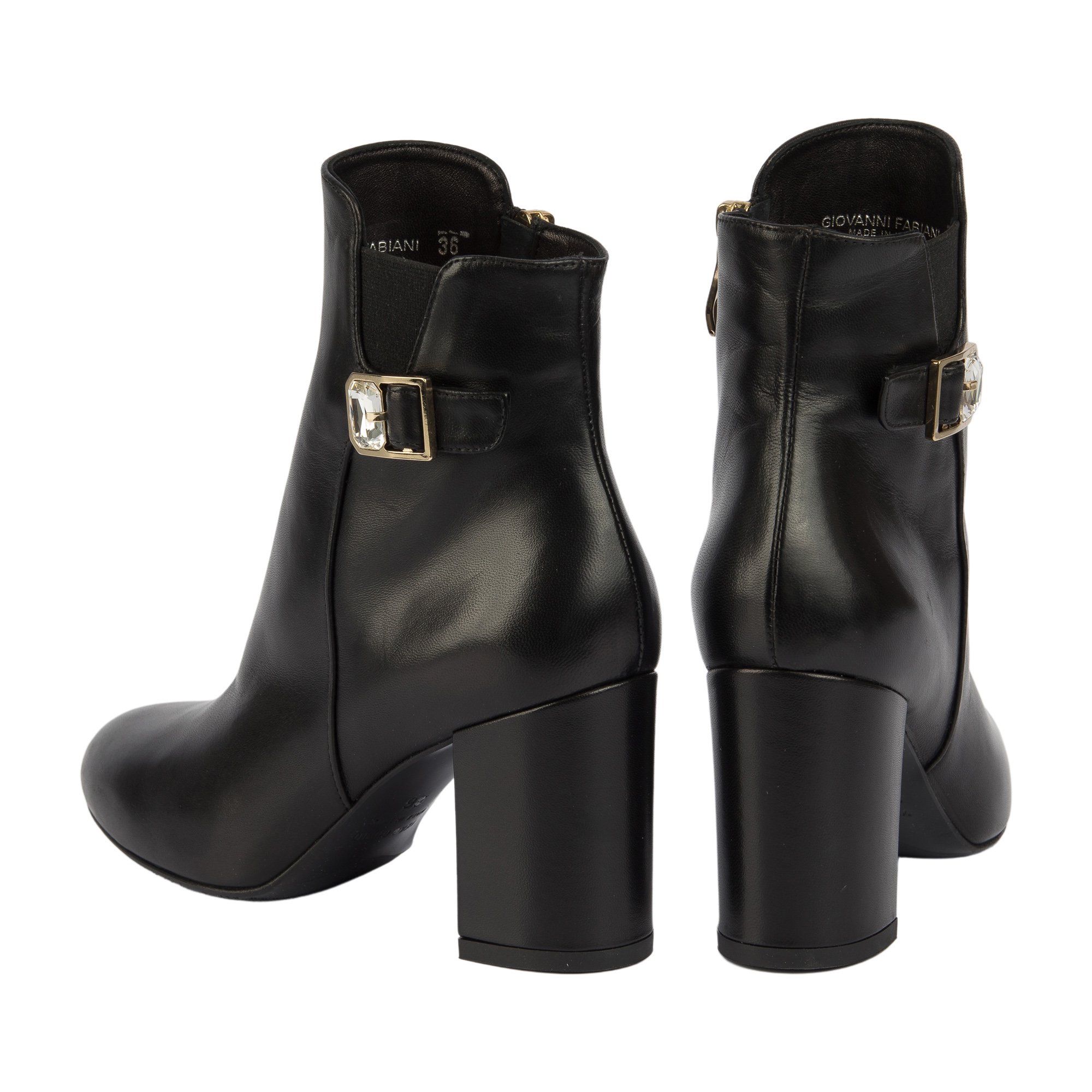 Полусапоги Giovanni Fabiani Tronchetto Nappa nero Elastico nero black 37,5 - ForteMarket Полусапоги Giovanni Fabiani Tronchetto Nappa nero Elastico nero black 37,5 купить,0