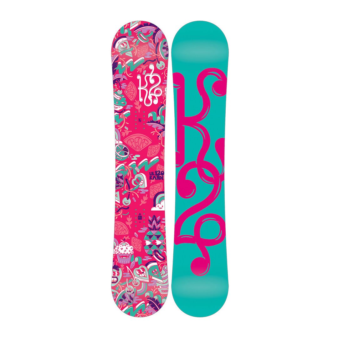 Сноуборд K2 Lil Kandi 120 розово-зеленый