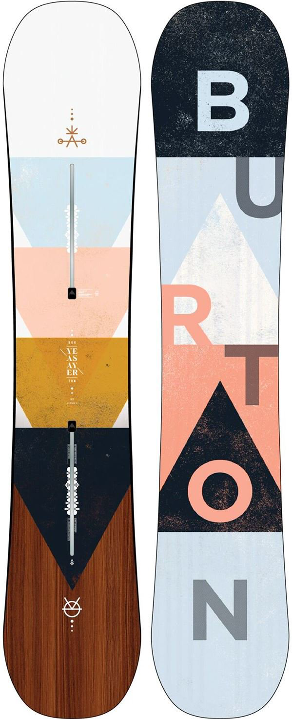 Сноуборд Burton Yeasayer Smalls 2020 134 бело-коричневый купить,NaN