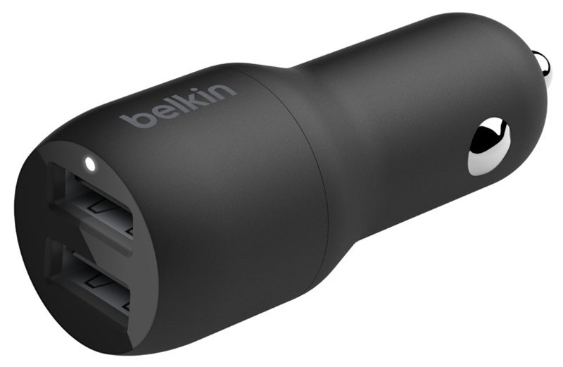 Зарядное автомобильное устройство Belkin Car Charger 24W Dual CCE001BT1MBK 1m черное - ForteMarket Зарядное автомобильное устройство Belkin Car Charger 24W Dual CCE001BT1MBK 1m черное купить,0