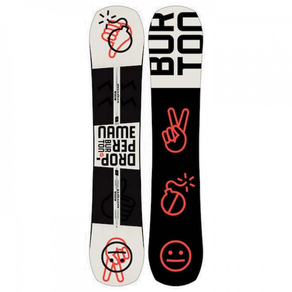 Сноуборд Burton Name Dropper 2020 155 черно-белый купить,NaN