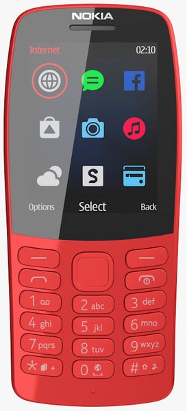 Мобильный телефон Nokia 210 DS Red - ForteMarket Мобильный телефон Nokia 210 DS Red купить,0