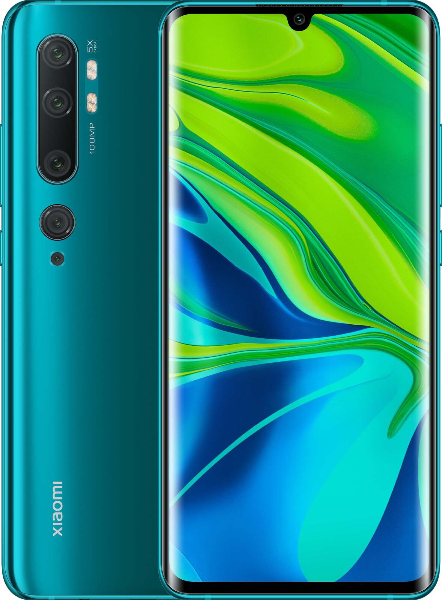 Смартфон Xiaomi Mi Note 10 128Gb Aurora Green купить,NaN