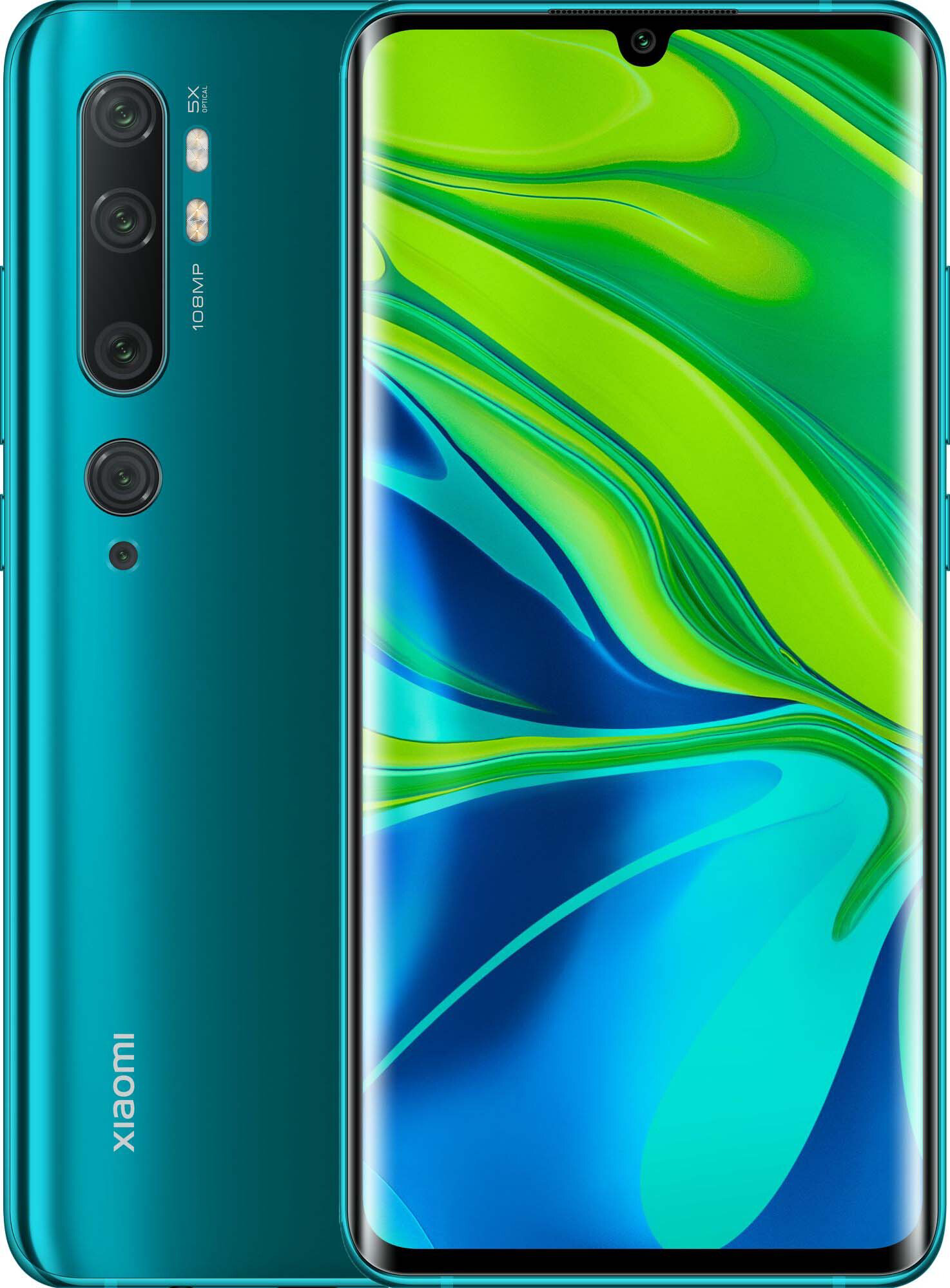 Смартфон Xiaomi Mi Note 10 128Gb Aurora Green купить,NaN