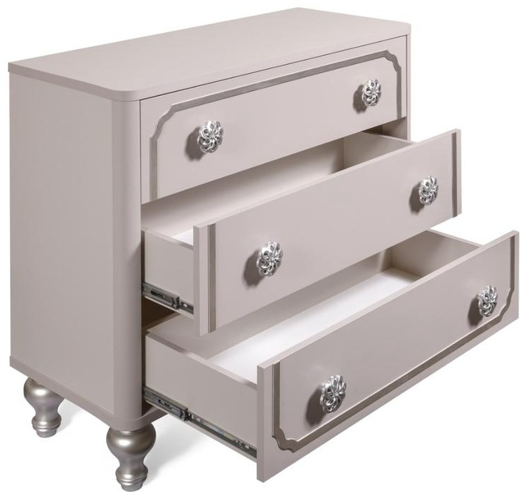 Комод СлонимМебель Вена Кашемир 144699606 106x48x87см серый    купить,NaN