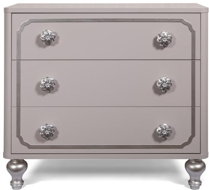 Комод СлонимМебель Вена Кашемир 144699606 106x48x87см серый    купить,NaN