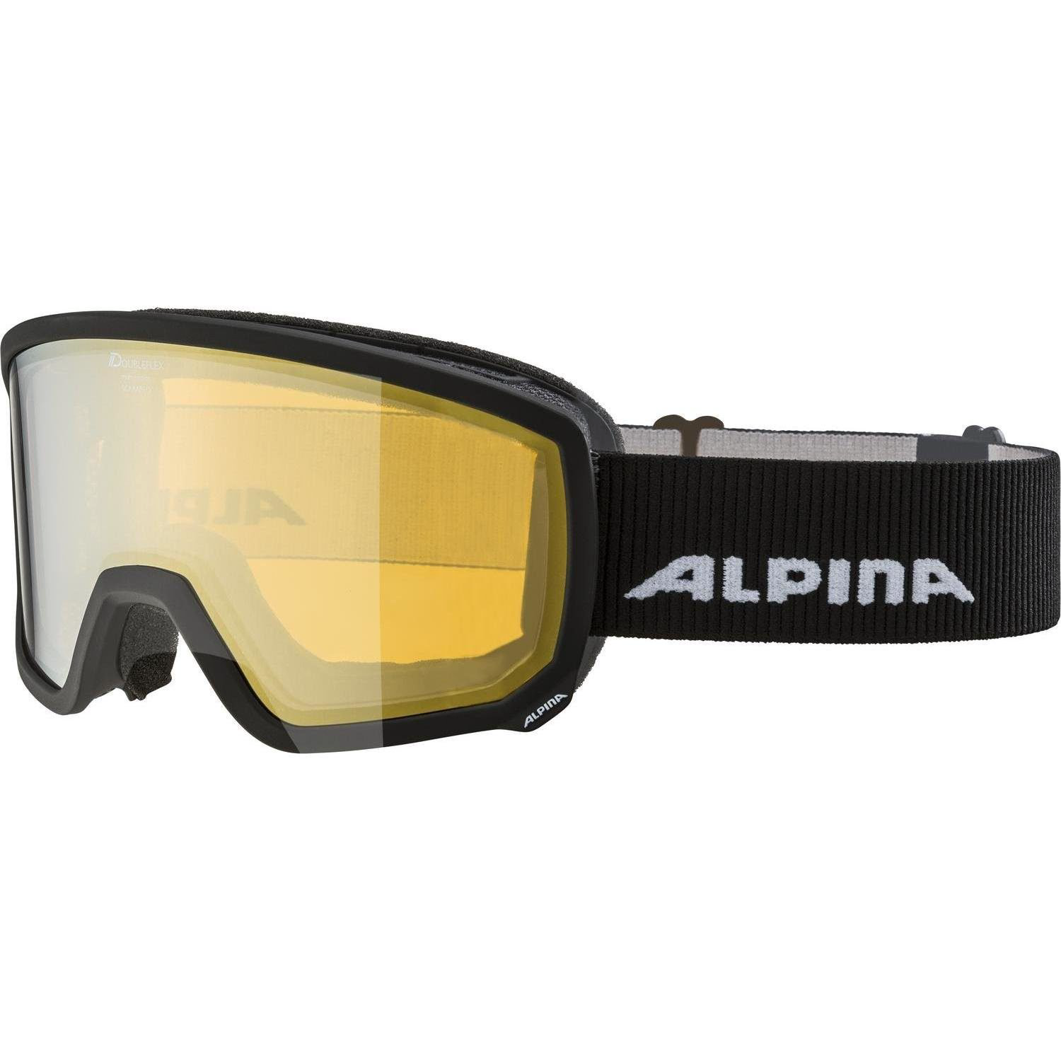 Маска горнолыжная Alpina Scarabeo HM black matt HM gold zyl  купить,NaN