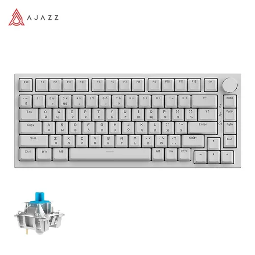Клавиатура Ajazz AK820 белая - ForteMarket Клавиатура Ajazz AK820 белая купить,0