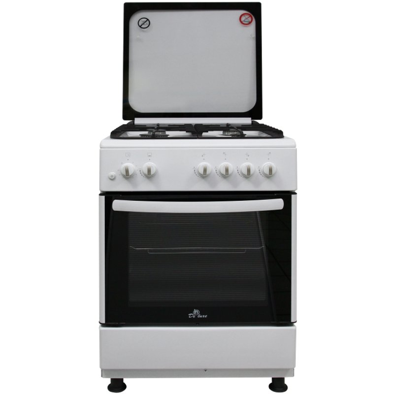 Плита комбинированная De Luxe DL 606031.00 ГЭ 001 КР ЧР белая
