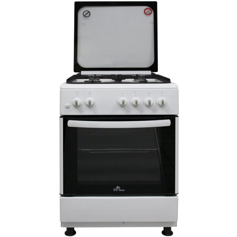 Плита комбинированная De Luxe DL 606031.00 ГЭ 001 КР ЧР белая