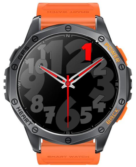 Смарт-часы SNEL Watch Nomad Aquanaut 48 мм черный-оранжевый