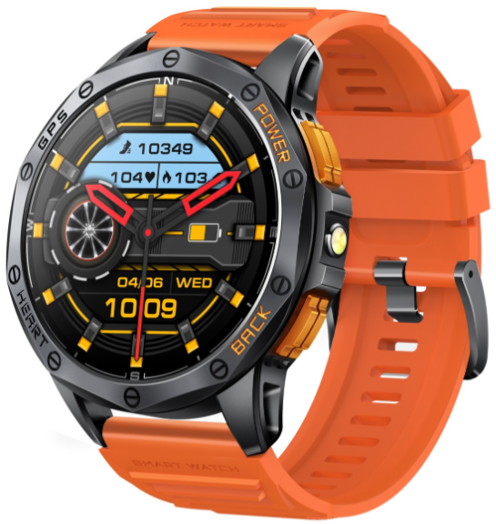 Смарт-часы SNEL Watch Nomad Aquanaut 48 мм черный-оранжевый
