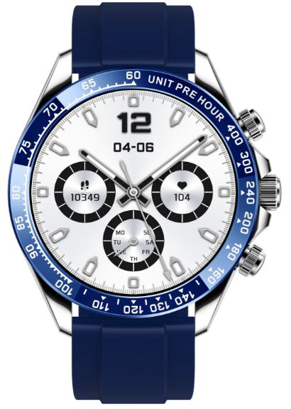 Смарт-часы SNEL Watch DAYTONA 46 мм синий-синий