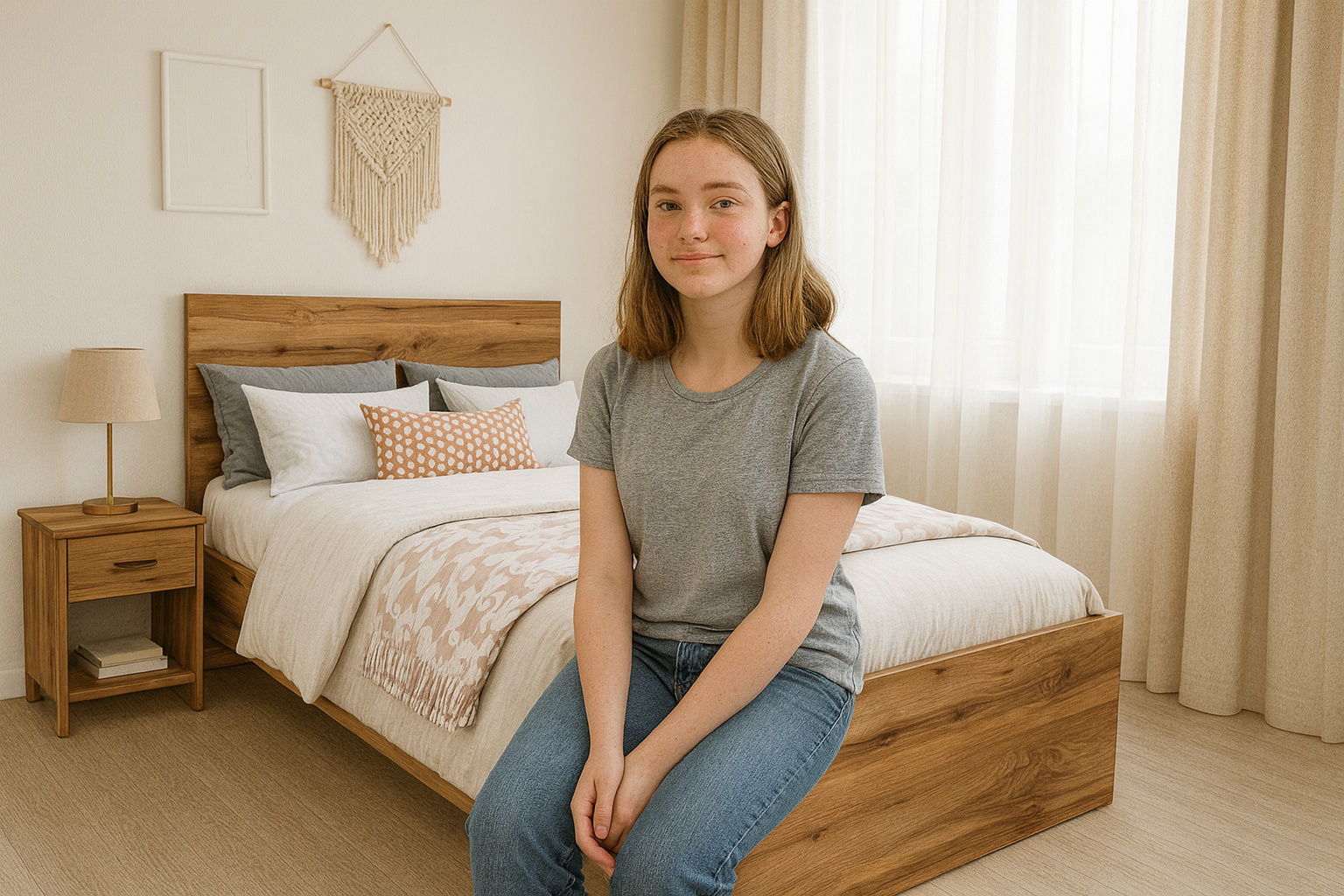 Кровать Dominika Фрейя 160х200см дуб вотан купить,NaN