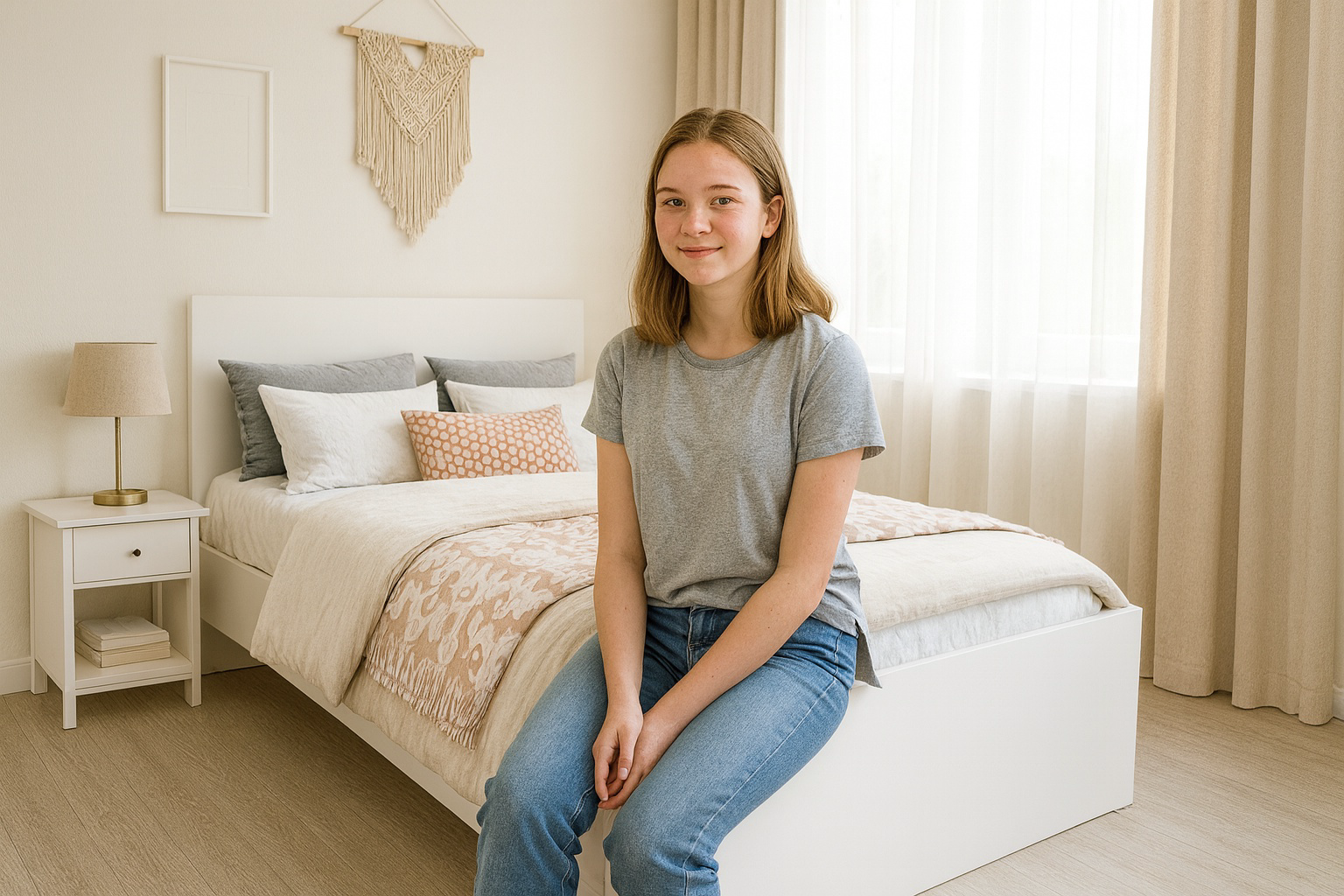 Кровать Dominika Фрейя 140х200см белый купить,NaN