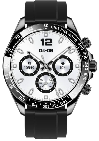 Смарт-часы SNEL Watch DAYTONA 46 мм черно-черный