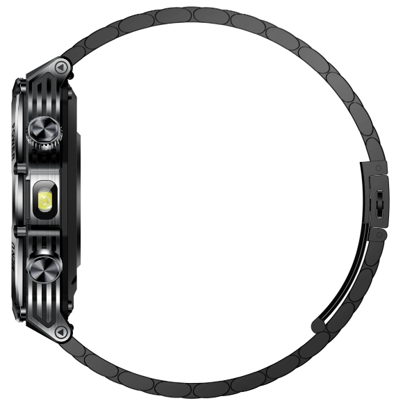 Смарт-часы Snel Watch Raptor 53 мм черно-серый-черный
