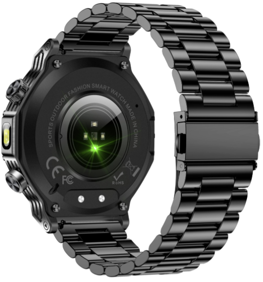 Смарт-часы Snel Watch Raptor 53 мм черно-серый-черный