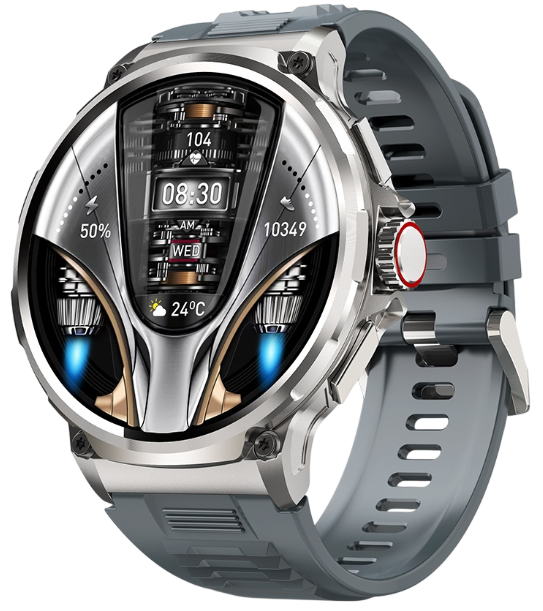 Смарт-часы Snel Watch Range 53 мм серебристый-голубой