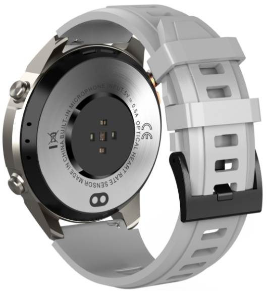 Смарт-часы Snel Watch Ocean 53 мм серебристый-серый