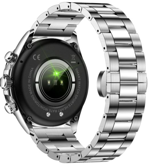 Смарт-часы SNEL Watch DAYTONA 46 мм серебристый-черный-серебристый