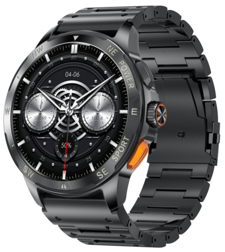 Смарт-часы Snel Watch Regent 43 мм серый-черный