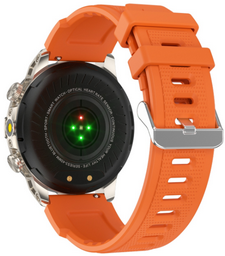 Смарт-часы Snel Watch Titan 55 мм серебристый-оранжевый-оранжевый