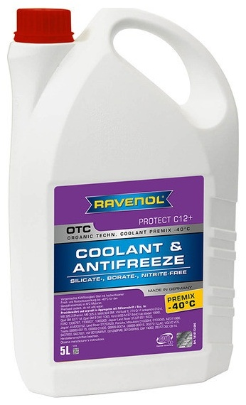  Антифриз RAVENOL OTC G12+ красный 5л купить,NaN