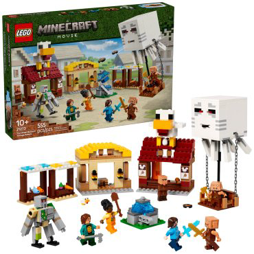 Конструктор LEGO Minecraft Атака на деревню Гаст-Барбол , деталей 555 шт купить,NaN