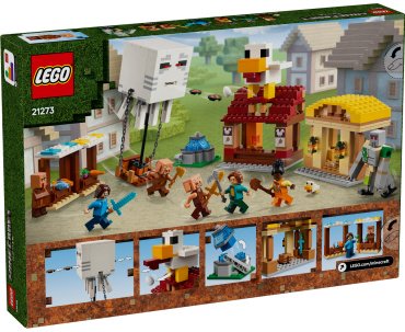 Конструктор LEGO Minecraft Атака на деревню Гаст-Барбол , деталей 555 шт купить,NaN