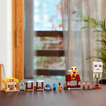 Конструктор LEGO Minecraft Атака на деревню Гаст-Барбол , деталей 555 шт купить,NaN