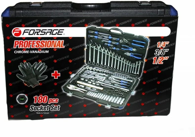 Набор инструментов Forsage F-41802-5 180 предметов купить,0