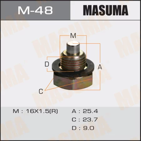 Болт маслосливной Masuma M16x1.25 M-48 купить,NaN