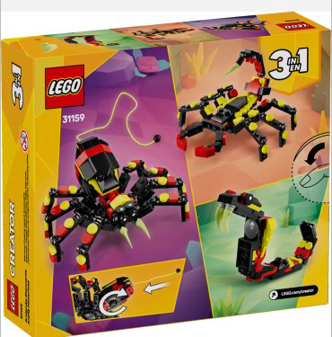 Конструктор LEGO Creator, Дикие животные: Удивительный паук, деталей 153 шт