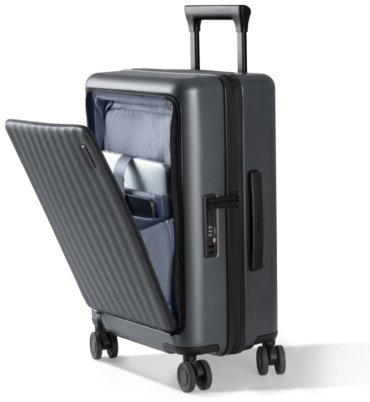 Чемодан Xiaomi Front Pocket Carry-on Luggage 20" поликарбонат 38 черный