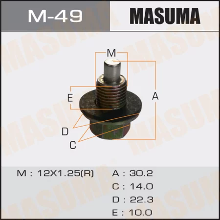 Болт маслосливной Masuma M12x1.25 M-49 купить,NaN
