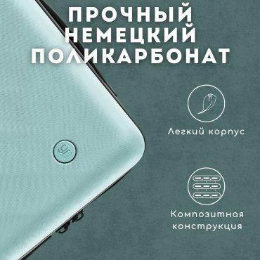 Чемодан NinetyGo Ripple Luggage поликарбонат 40 зеленый купить,NaN