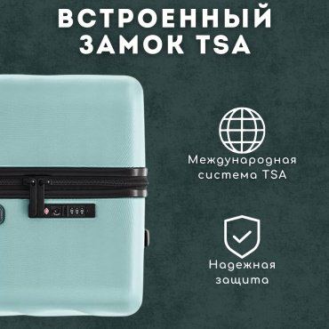 Чемодан NinetyGo Ripple Luggage поликарбонат 40 зеленый купить,NaN