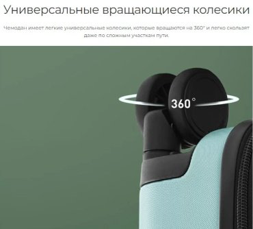 Чемодан NinetyGo Ripple Luggage поликарбонат 40 зеленый купить,NaN