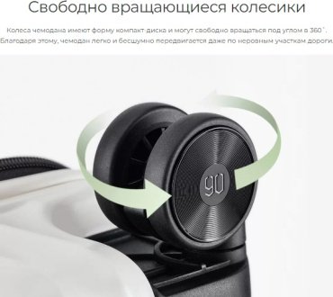 Чемодан Xiaomi NinetyGo Elbe Luggage поликарбонат 104 зеленый купить,NaN