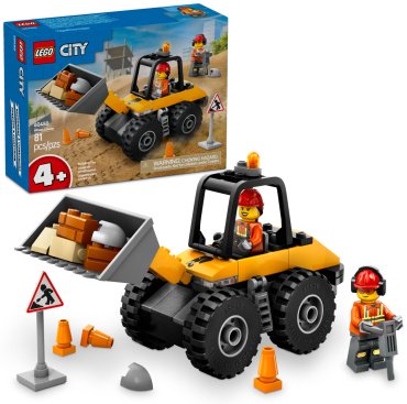 Конструктор LEGO Желтый строительный колесный погрузчик, деталей 81 шт