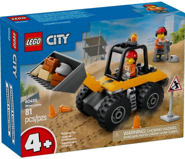 Конструктор LEGO Желтый строительный колесный погрузчик, деталей 81 шт купить,NaN