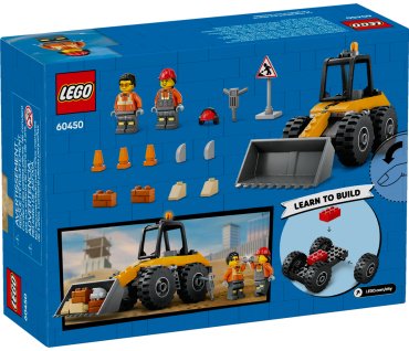 Конструктор LEGO Желтый строительный колесный погрузчик, деталей 81 шт