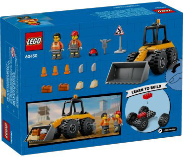 Конструктор LEGO Желтый строительный колесный погрузчик, деталей 81 шт купить,NaN