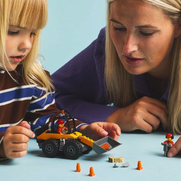 Конструктор LEGO Желтый строительный колесный погрузчик, деталей 81 шт купить,NaN