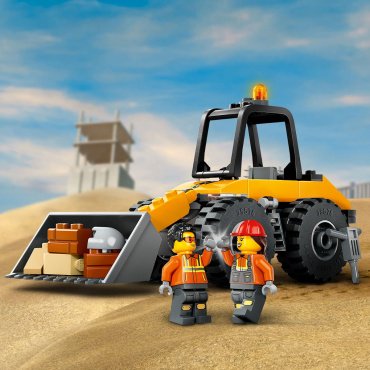 Конструктор LEGO Желтый строительный колесный погрузчик, деталей 81 шт купить,NaN