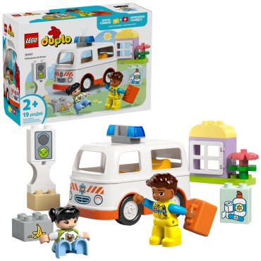 Конструктор LEGO Скорая помощь с водителем, деталей 19 шт