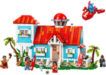 Конструктор LEGO Пляжный домик Лило и Стич, деталей 834 шт
