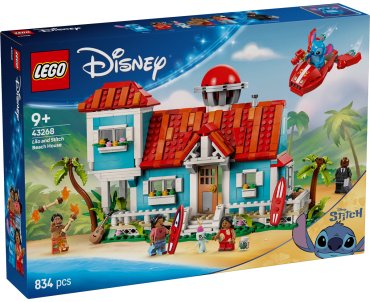 Конструктор LEGO Пляжный домик Лило и Стич, деталей 834 шт